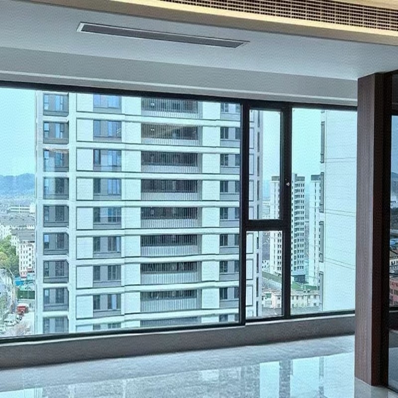Strong and Sturdy Tempered Glass Casement Window with Thermal Insulation Performance 1.1W/ m2·K