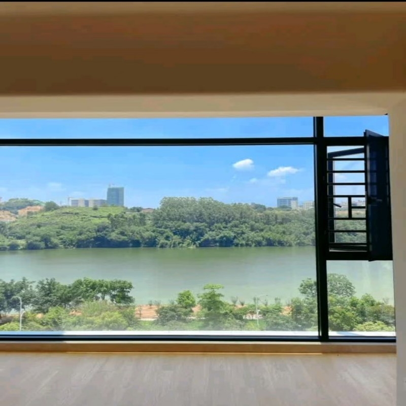 Strong and Sturdy Tempered Glass Casement Window with Thermal Insulation Performance 1.1W/ m2·K