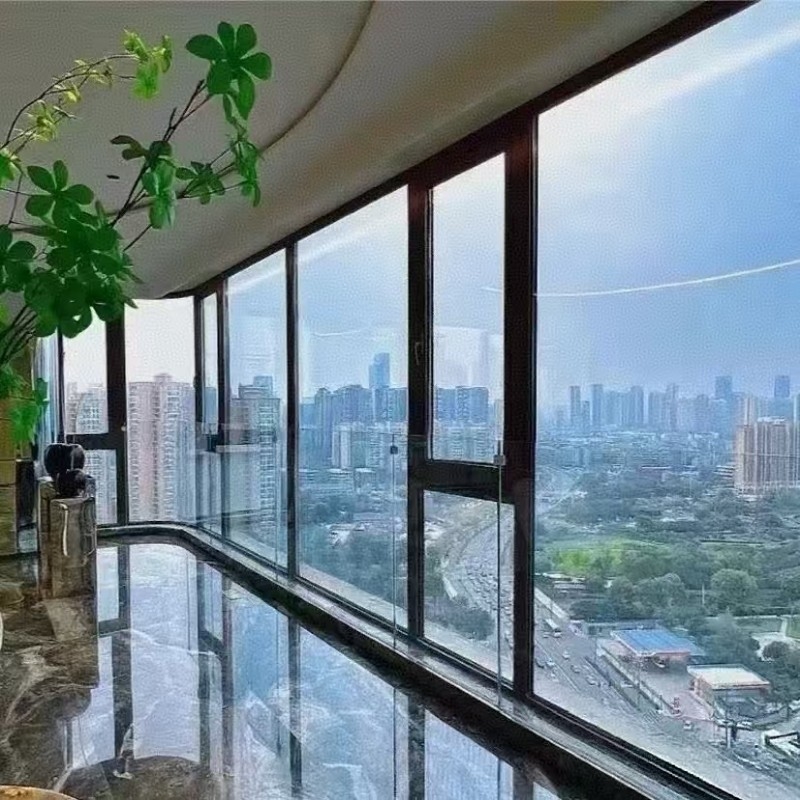 Top Quality Aluminium Alloy Glass Windows Villa House Project Aluminum Casement Glass Windows with Superior Air Tightness