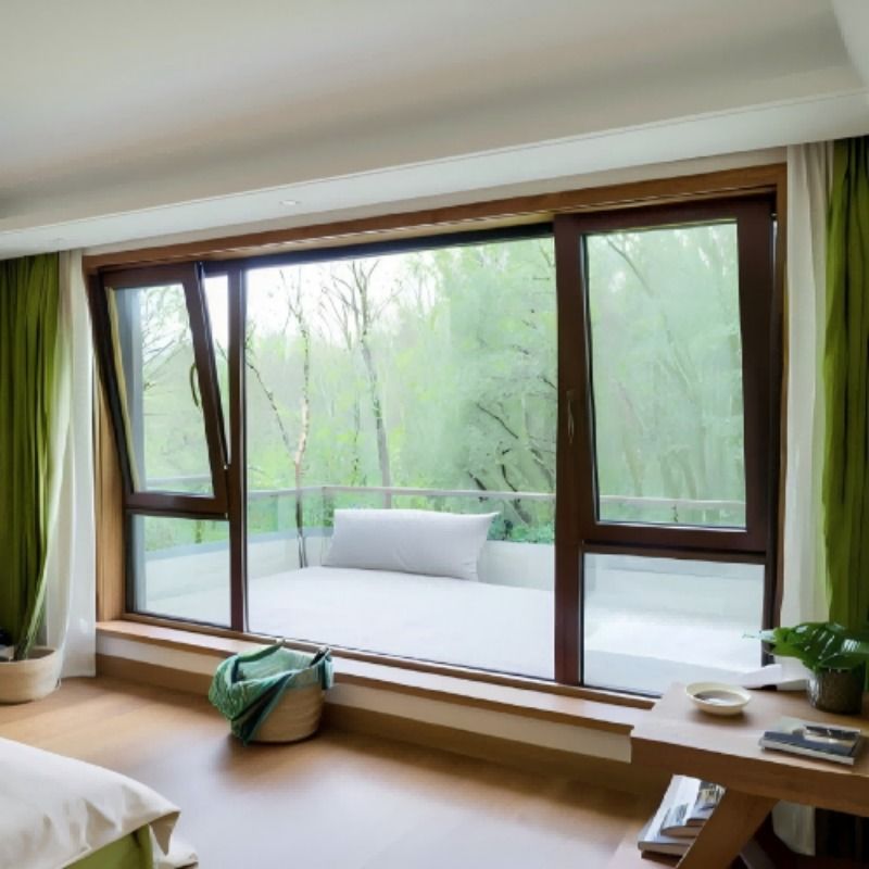 現代のデザイン ハンドクランク アルミ製 カーセメント 窓 R型 衝突防止コーナー