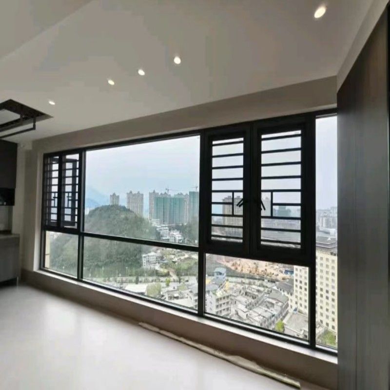 現代のデザイン ハンドクランク アルミ製 カーセメント 窓 R型 衝突防止コーナー