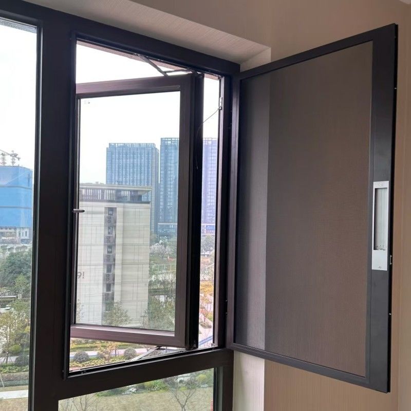 現代のデザイン ハンドクランク アルミ製 カーセメント 窓 R型 衝突防止コーナー