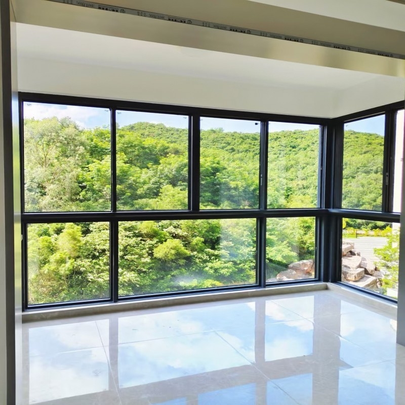 ファッションニューデザイン アルミ製 ダブルガラスのスライド窓 小部屋用ロー-Eガラス