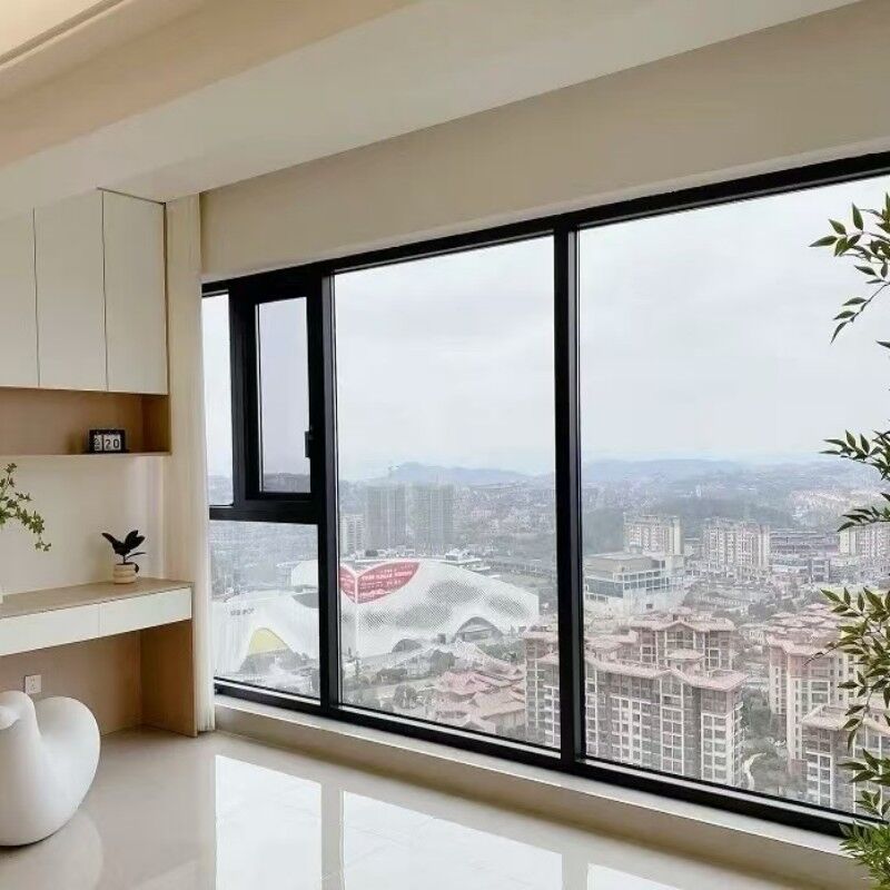 現代設計 熱断裂 アルミ合金 カーセメント 窓 304 ステンレス スチール メッシュ スイング オープン 虫害防止