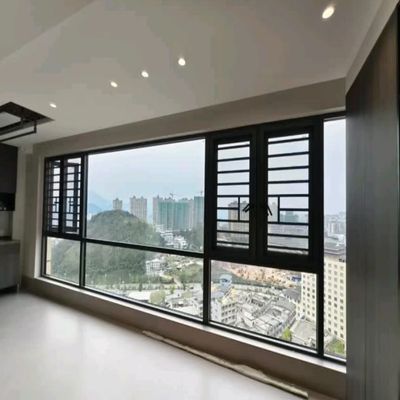 一点窓製造 卸売 熱断裂 アルミニウム ケースメント 双窓窓 すべての天候条件のために