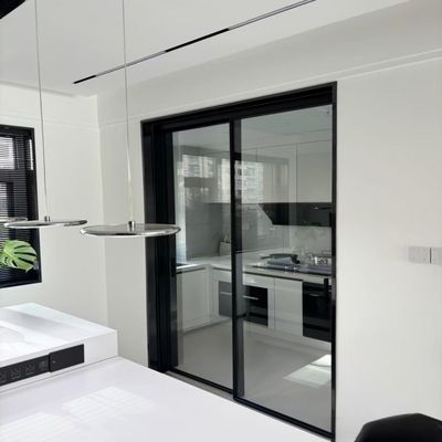 スケート スタイリッシュ 熱休憩 アルミ 狭い枠 スライドドア 熱化ガラスパネル